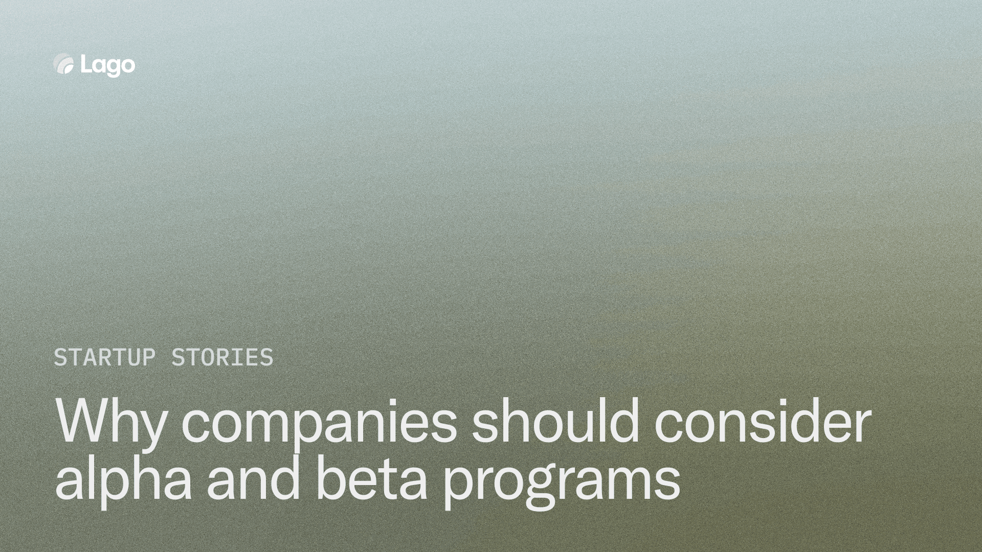 Why companies should consider alpha and beta programs