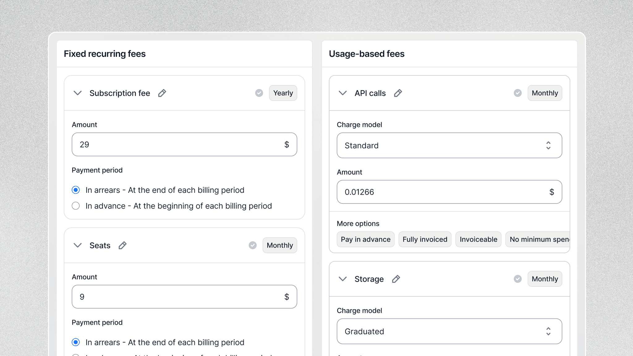 Bill for usage your way